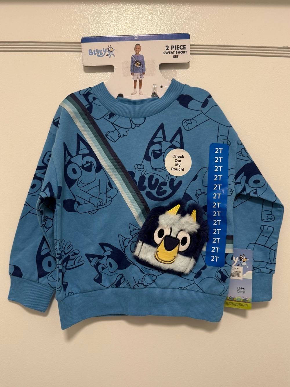 NWT Bluey 2-Piece Sweatshirt Shorts Set 2T